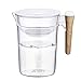 Water Filter Pitcher 10 Cup, JETERY Long-Lasting Filtered Water Pitcher with Wooden Handle, Fast Filtration with Patented ACF Military Technology, BPA Free (10 Cup)