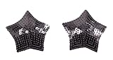 Womens Sequin Sexy Pasties Breast Petal Pasty For Lingerie Adhesive Reusable
