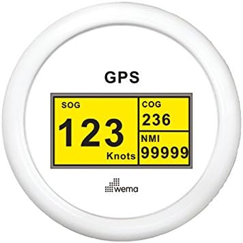 GPS Speedo Digital White