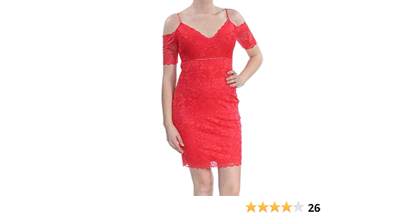 GUESS Vestido ajustado de encaje Marcy para mujer - rojo - Small :  Amazon.es: Ropa