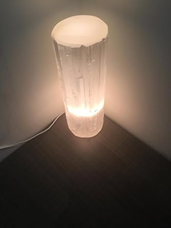 selenite table lamp