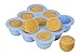 Kiddo Feedo Freezer Tray with Silicone Clip-on Lid, Making Homemade Baby Food Storage Super Easy - Free E-Book by Award-Winning Author/Dietitian - Blue