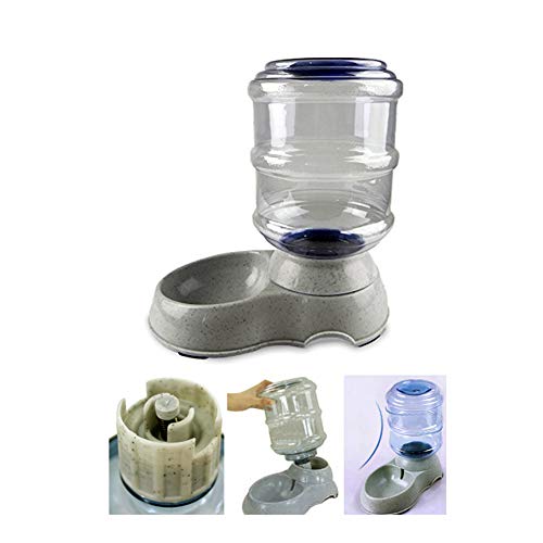 YaptheS Automatic Dog Water Bowl with Wide Bowl for Pets Puppy Kitten Replendish Gravity Waterer Twist Mouth Ring