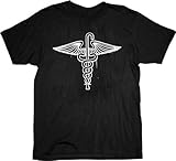 House M.D. Snakes On A Cane Black Adult T-Shirt Tee