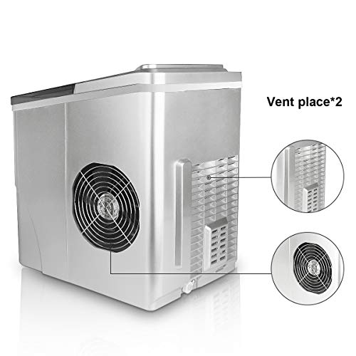 FOOING Ice Maker Cube Maschine Ice Maker Eiswurfelmachine Eiswürfel Maschine Arbeitsplatte In 6 Minuten fertig 2L Ice… – Bild 5