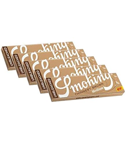 Smoking Paper Thinnest Brown (Unbleached) - Medium - 25 Packs Display Australia