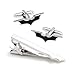 BadmenHome Super Hero Collection Black Batman Mark Cufflinks and Tie Clip Bar Set for Groom Wedding Dress