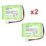 2 Fenzer Rechargeable Cordless Phone Batteries for Vtech BT-17333 BT-27333 CS2111 Cordless Telephone Battery Replacement Packs