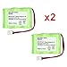 2 Fenzer Rechargeable Cordless Phone Batteries for Vtech BT-17333 BT-27333 CS2111 Cordless Telephone Battery Replacement Packs