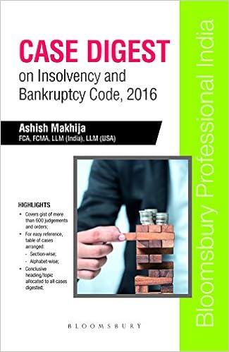 Case Digest on Insolvency and Bankruptcy Code, 2016