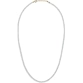 JIAJIA Women's March Aquamarine Beaded Necklace, Aquamarine, Blue, One Size