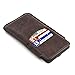 Dockem Provincial Wallet Sleeve for iPhone 11 Pro, XS, X (5.8 inch) – Vintage Vegan Leather Pouch Cover with 2 Card Holder Slots [Brown]