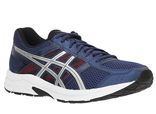 ASICS Men's Gel-Contend 4 Deep Ocean/Silver Ankle-High Running Shoe - 10.5M