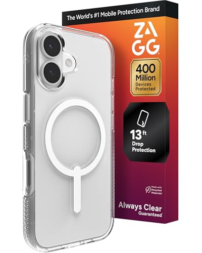 ZAGG Crystal Palace Case for iPhone 17 - Clear, Drop Protection (13ft/4m), Clea…