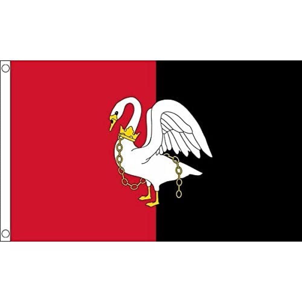 AZ FLAG - Buckinghamshire New County Flag - 3x5 Ft - 100D Polyester County Of Bucks. - England Banner with Two Metal Grommets - Fade Resistant - Vivid Colors - 3' x 5' Feet - 150x90 Cm