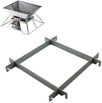 Amazon ロゴス 焚火ピラミッドグリルevo M 対応 グリルプレートスタンド グリル本体は商品に含まれません Morikawa 鉄板 網