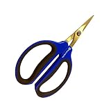 Happy Hydro Titanium Coated 40mm Straight Trimming Scissors or Bonsai Pruning Shears for Grow Room or Gardening