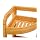 Étagère D'Angle Bambou 3 Niveaux - 23x23x61cm - Gain De Place - Beige