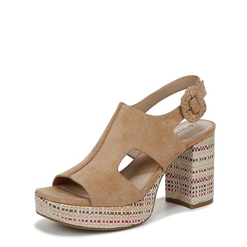 LifeStride Womens Audra Heeled Sandal Cuoio Taupe 7 W