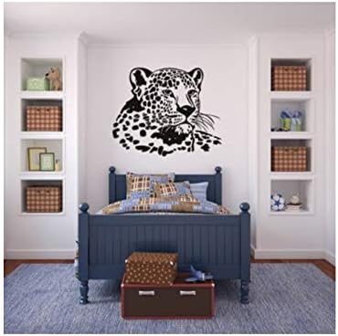 EyingEr Pegatinas De Pared Cabeza De Leopardo Vida Silvestre Vinilo