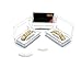 JINAO New Custom Fit 18K Gold Plated Vampire Four Open Face Gold Grillz Set For Christmas gift