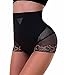 Antibacterial Mesh Pants Butt Lifter Shapers Panties Hi-Waist Thigh Slimming (M, Black)