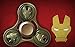 Zip Spinners-Fidget Spinner Iron Man Toy with Ultra Speed Deep Groove Bearings- Autism Toys Best Boredom Reducer Fidget Toy Hand Spinner for Kids & Adults (Iron Man)