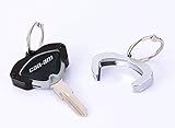 Pack of 2 CNC Chrome Plating Key Saver Key Holder For CAN-AM Spyder Key Holder (Silver+Black)