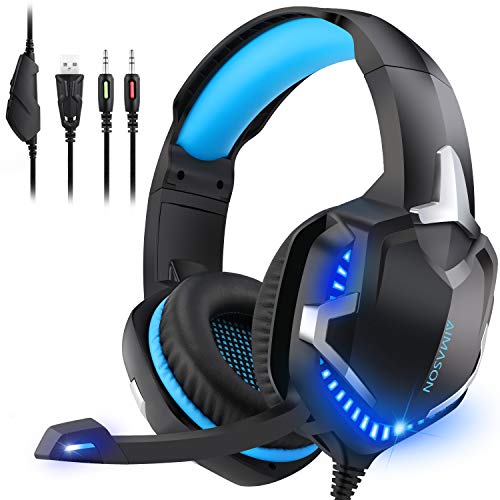 PS4 Gaming Headset with Mic, AIMASON Stereo Headphone for Games/Xbox