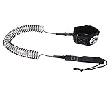 PGM SUP Surf Leash 10' Coiled 8.0mm Cord ,Surfboard-Free Standing Paddle Board Leash-Comfortable and Durable