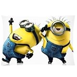 Simple Joy Pillowcase, Cartoon Despicable me Minions Custom Zippered Standerd Pillowcase 20*30 inches Two Sides