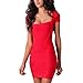 Meilun Women‘’s Bandage Dress Square Neck Bodycon Club Dress