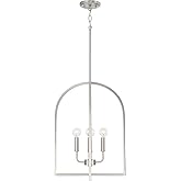 HomePlace Lighting 548841BN Lawson Modern Arched Foyer Light Fixture, 4-Light 240 Total Watts, 21" H x 16" W, Brushed/Satin N