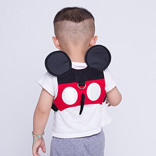 MPAYIXUNGS (Red) Baby Safety walking Harness-Child Toddler Anti-lost Belt Harness Reins Toddler Anti-lost Belt with Safety Leash Mini Strap for Boys and Girls QE00-5