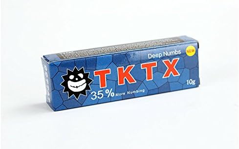 5pcs Tattoo Blue TKTX 35% More Numbing Cream 25mins Super Fast Numbs 10g
