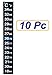 SUKRAGRAHA Traditional Stick-on Aquarium Thermometers Temperature Strip Celsius Fahrenheit Display 10 pc (18~34C Not for Fever)