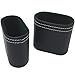 Hand-Made Dice Cups [Set of 2] with Faux Leather Exterior and Green Felt Inside | Narrow Shape Makes It Fit Inside Many Board Games Such As Backgammon