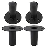 Seismic Audio - Metal-Top-Hat-4Pack - 4 Pack of Internal Top Hat Metal Speaker Pole Mounts for PA Speakers DJ Speakers