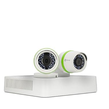EZVIZ Home Security Camera System 4 Weatherproof 1080p IP PoE Bullet Cameras, 8 Channel NVR with 2TB HDD, 100ft Night Vision
