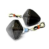 Krator Mini Custom LED Turn Signal Indicator Lights Lamp For Honda Helix Ruckus Reflex Elite Silver Wing