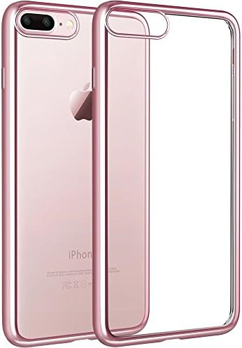 iPhone 7 Plus Case, Premium Soft TPU Electroplated Cover (Rose Gold)