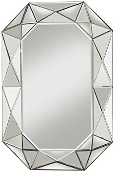 Sandberg Furniture 17117 Diamond Cut Faceted Wall Mirror 23.5 x 35.5"