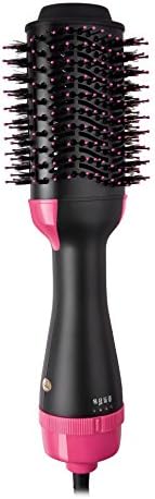 Salon One Step Hair Dryer and Volumizer, PTOOEL Multi-function Oval Hair Dryer & Volumizing Styler Comb Negative Ion Generator Hair Straightener Brush Curler for All Hair Types