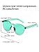 Blulu Round Rimless Sunglasses Tinted Eyewear Transparent Candy Color Sunglasses (Color Set 1, 9 Pieces)