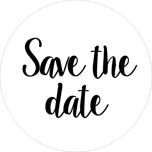 80-pack, 2” white save the date stickers, save the date labels, envelope seals
