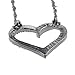 Open Heart Pink Crystal Stone Pendant Silver Love Necklace Wedding Bridal Anniversary Couple Relationship Jewelry Gift