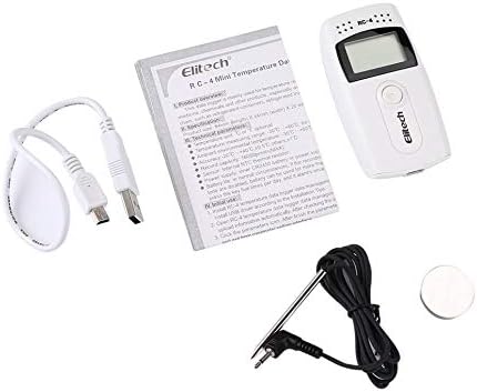 Rc-4 Temperature Recorder USB Warehouse Cold Chain Transport Thermomete White
