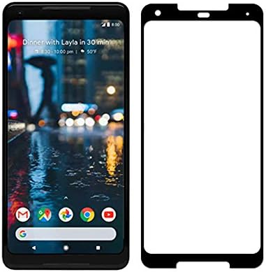 Google Pixel 2XL Screen Protector Tempered Glass, 9H Hardness Protector Film [HD Clear][Anti-Scratch] [Anti-Bubble] [Case Friendly] for Pixel 2 XL - Black