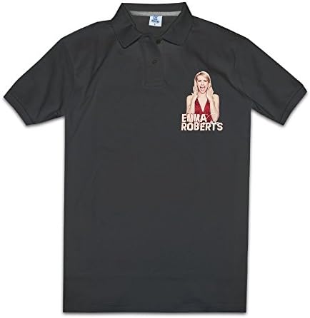 MZONE Men's Famous Actress Emma Roberts Fashion Polo T-shirt