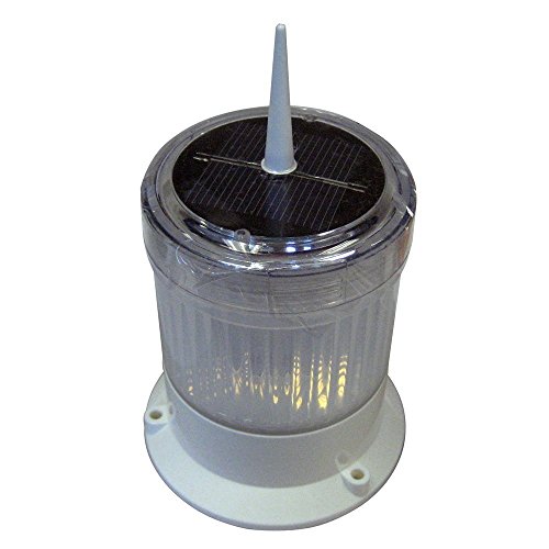 Dock Edge 96-268-F Marine Solar Piling Cap Light Automatic On at Dusk